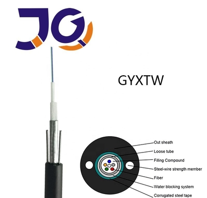 Envergure blindée aérienne du câble 4km de fibre de conduit de mode unitaire de G652d