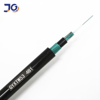Câble direct GYXTW53 de fibre d'enterrement de double bande en acier de 2 noyaux pour le souterrain