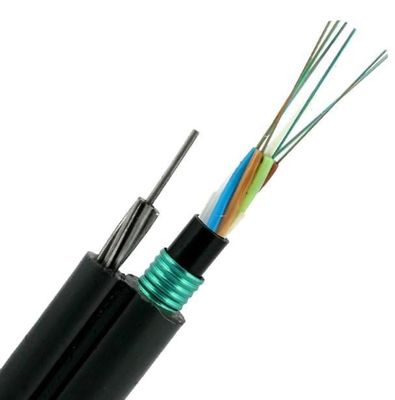 Câble à fibre optique autoportant GYTC8S en forme de 8 avec messager en acier à 24 48 cœurs pour aérien