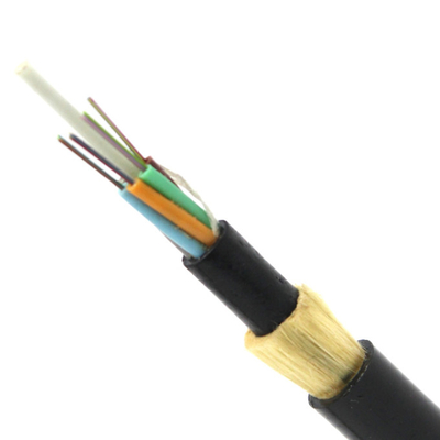G652d câblent la veste de double de câble optique de fibre de noyau d'ADSS 72