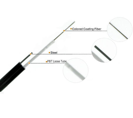 Câble lâche central de fibre de noyau du mode unitaire Gyxtc8y 4 de tube