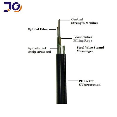 GYTC8S schéma la veste de PE de câble optique de fibre de 8 antennes