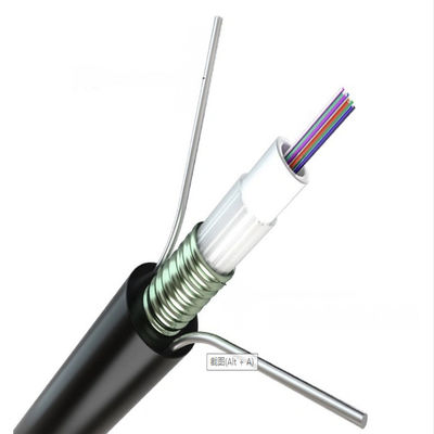 Veste blindée de PE de câble de Gyxtw de bande d'acier en forme de tuyau d'Uniloose