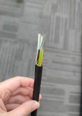 48 couleur noire de câble optique de fibre du conduit GYFTY de mode unitaire de noyau