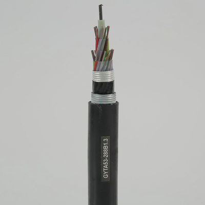 2- 288 Cable en acier résistant à l'humidité de base blindé GYTA53 Cable à fibre optique pour le sous-sol