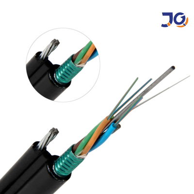 Câble optique blindé de fibre de mode unitaire de 6 noyaux du câble à fibres optiques GYXTC8S de fibre de la figue 8