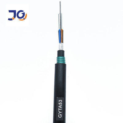 De la fibre GYTA53 de câble optique d'enterrement noyau 12/24/48 direct extérieur au-dessus