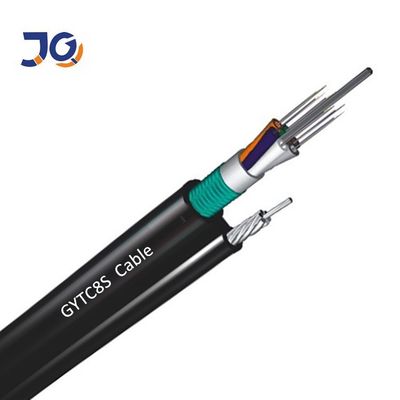 Câble optique blindé de fibre du schéma 8 de FRP de la force autosuffisante GYFTC8S GYTC8S de fil d'acier