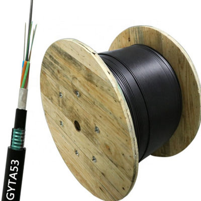câble de fibre optique blindé GYTA53 de 84 96 144 noyaux