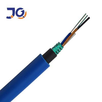 Noyau enterré direct bleu MGTSV de l'exploitation 8 de fibre d'OEM de câble optique de gaine extérieure de PVC