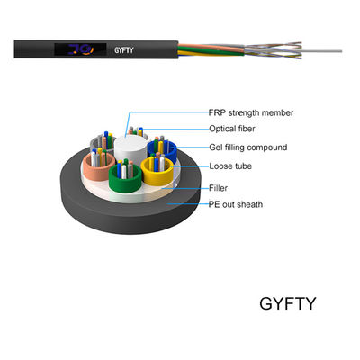 Fabricant lâche échoué non métallique de câble optique de fibre de tube d'anti câble de rongeur de GYFTY