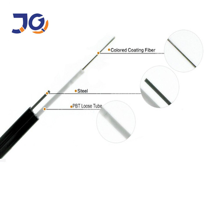 Tube lâche central aérien non blindé de câbles à fibres optiques de fibre de Fig8 GYXTC8Y