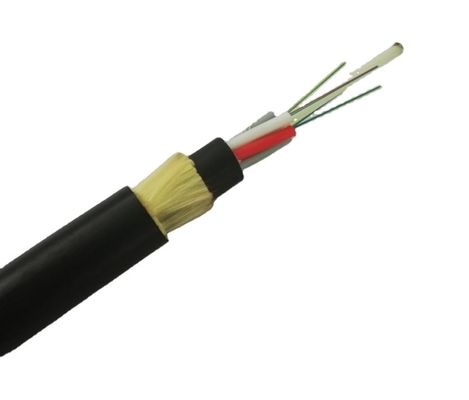 ADSS autosuffisant tout le câble optique diélectrique 8 de fibre envergures 100m 200m de 12 24 48 noyaux