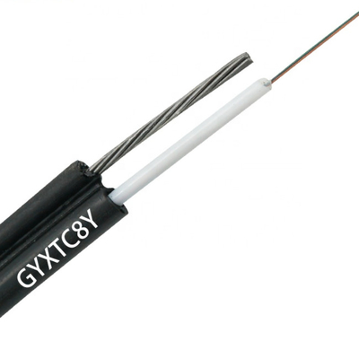 Câble optique aérien autosuffisant extérieur FTTH Gyxtc8s 4 de fibre de la figue 8 noyau 6 8 12